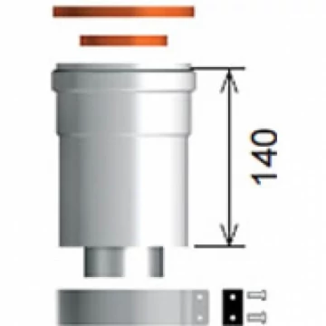 Ariston 60/100 függőleges koncentrikus kondenzációs indító elem 3318079