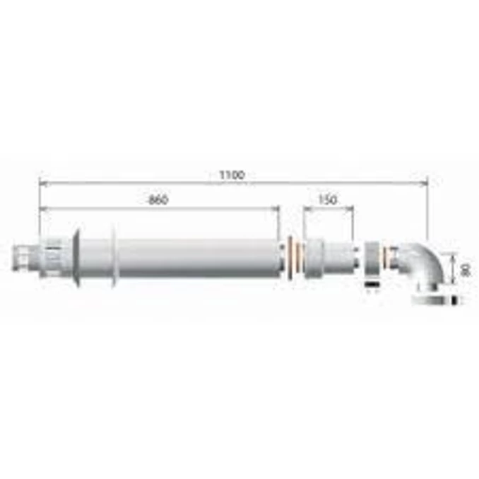 Ariston 80/125 oldalfali szett 3318090
