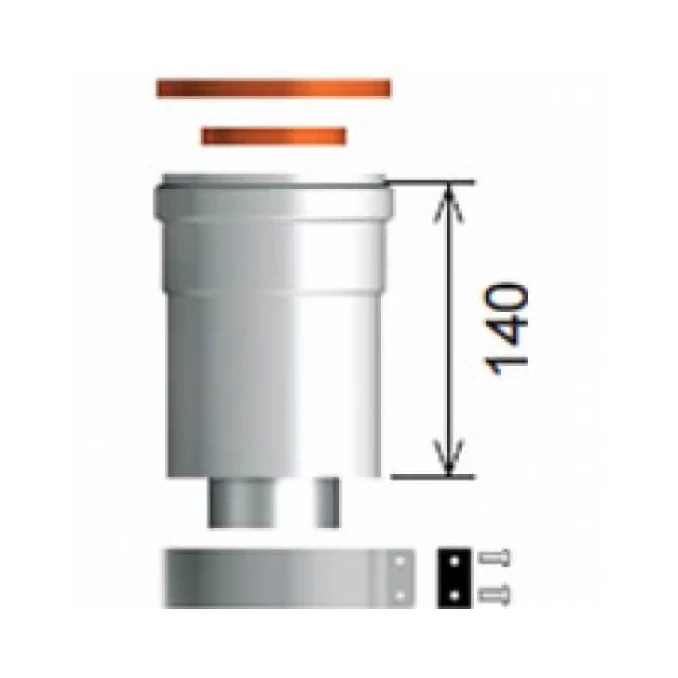 Ariston 60/100 függőleges koncentrikus kondenzációs indító elem 3318079