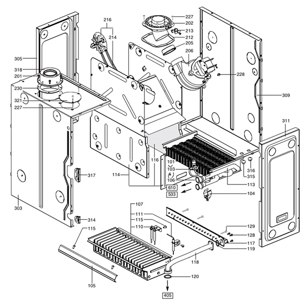 Ariston gázkazán  robbantott ábrák